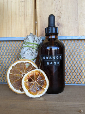 ORANGE + SAGE essential oil blend